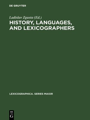 cover image of History, languages, and lexicographers